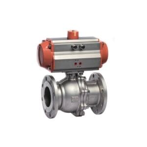 วาล์วหัวขับลม pneumatic actuator ball valve 2pc klqd