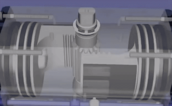 rotary actuator animation